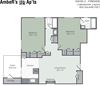 Two bedroom floor plan layout